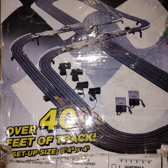NASCAR 4 Lane Challenge HO SCALE Slot Car Racing Set Wm. K. Walthers, Inc.🔥 - Picture 4 of 12